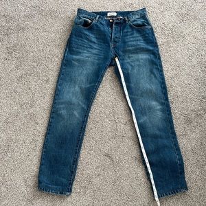 Taylor Stitch 13 Slim Brushed Back Jean in Sawyer Wash Organic Selvedge size 31